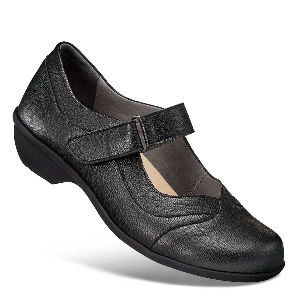 DAMEN - Spangenballerina NELA schwarz