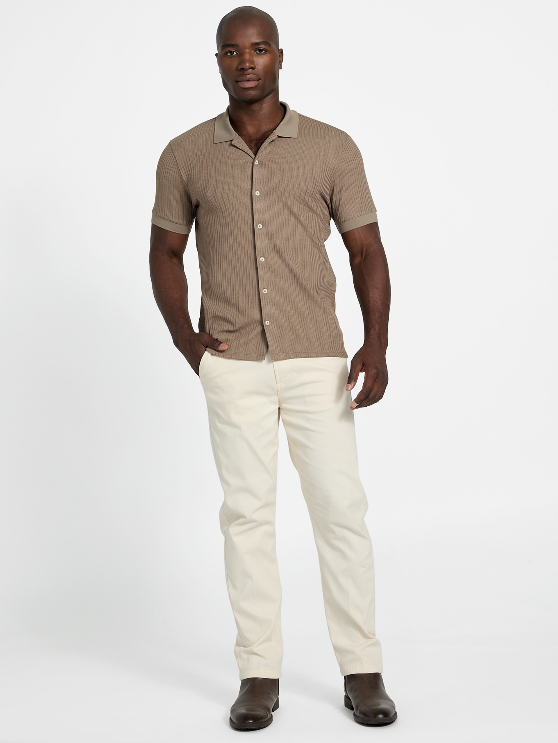 Camisa de malha Pointelle