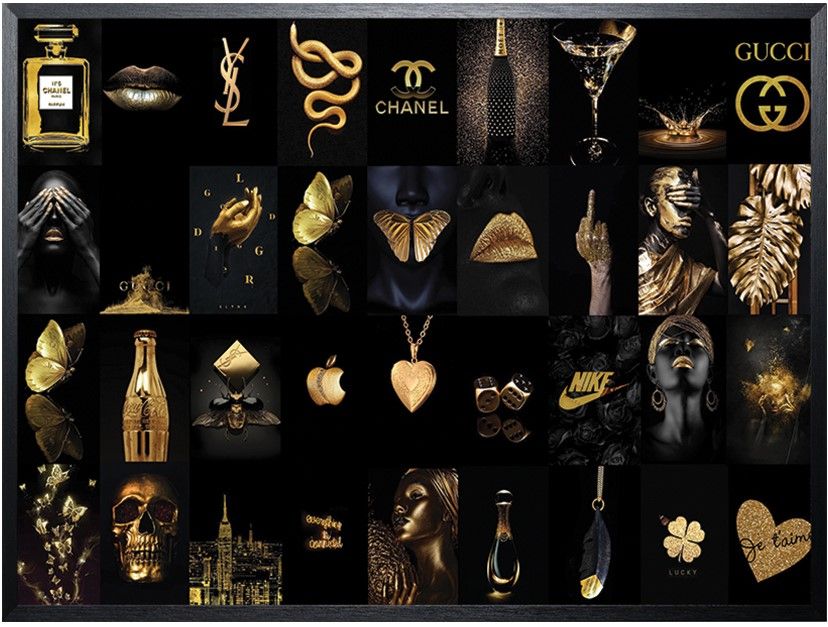 Art Print Gouden Collage COLL-06