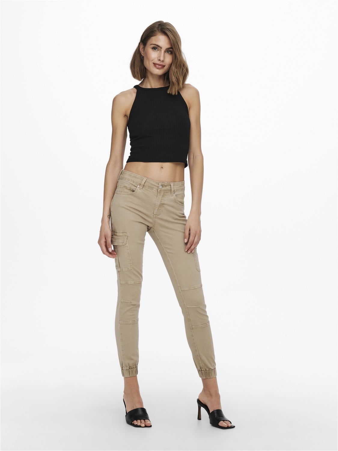 ONLMISSOURI Mittlere Taille Slim Fit Cargo-Hose Nomad