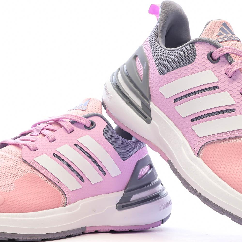 Adidas Baskets Roses Fille Adidas Rapidasport