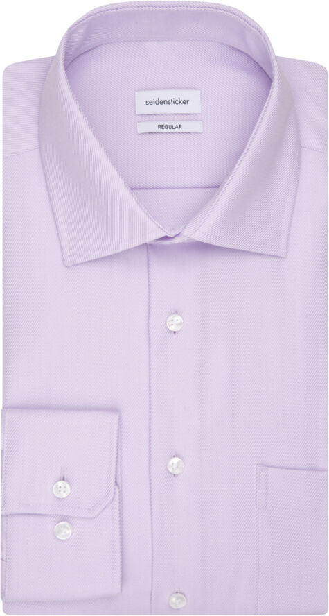 Seidensticker Business Shirt Regular Long sleeve Kent-Collar Uni Purple