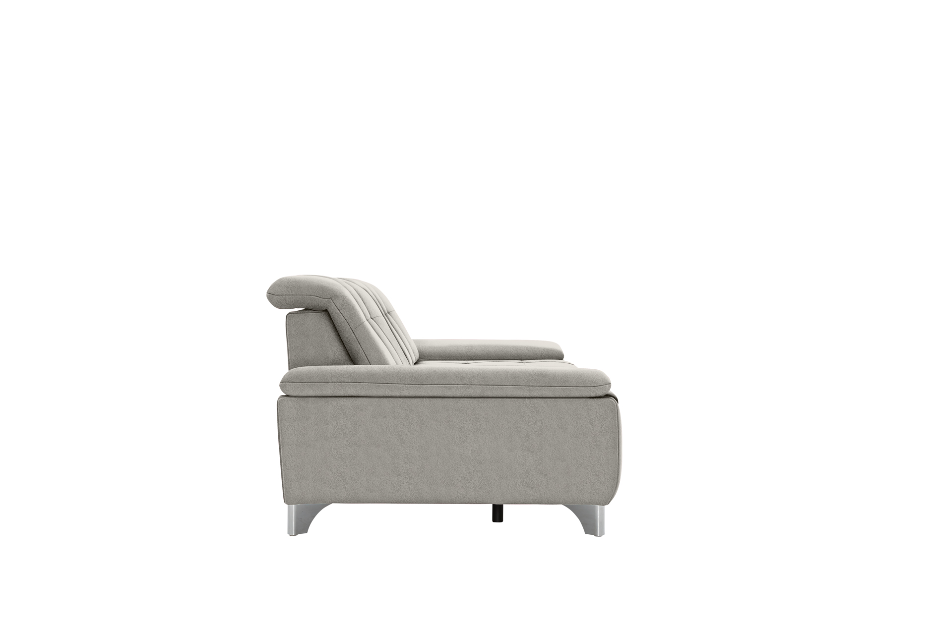 polsterpower 3-Sitzer-Sofa - Saddle alu - Basismodell