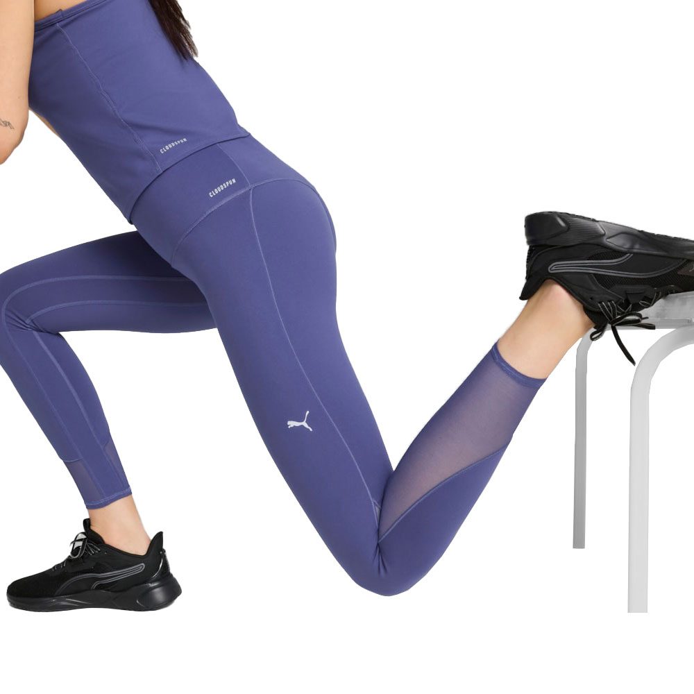 Puma W Cloudspun Soft Mesh Hw 7/8 Leggings Damen blue crystal