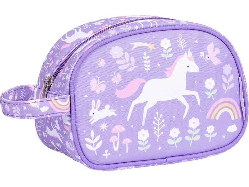 A Little Lovely Company Necessaire Einhorn Lila Kulturbeutel im herzigen Design