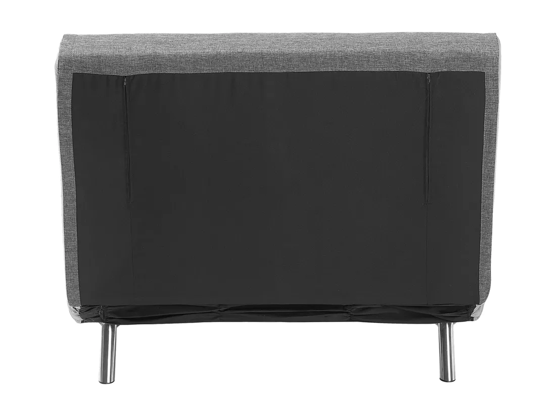 Banquette convertible 1 place en tissu gris foncé FARRIS