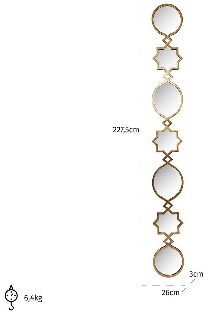 Spiegel 212272 Babice B26 x D3 x H227.5 cm