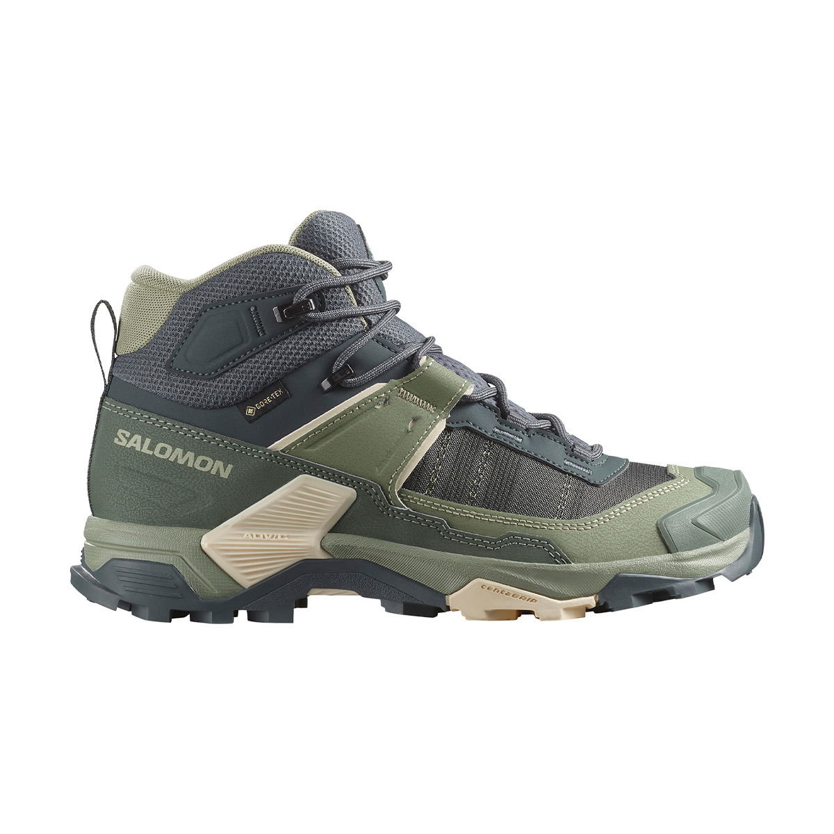 Salomon X Ultra 5 Mid Gore-Tex vandrestøvle, dame (Turbulence Sage)