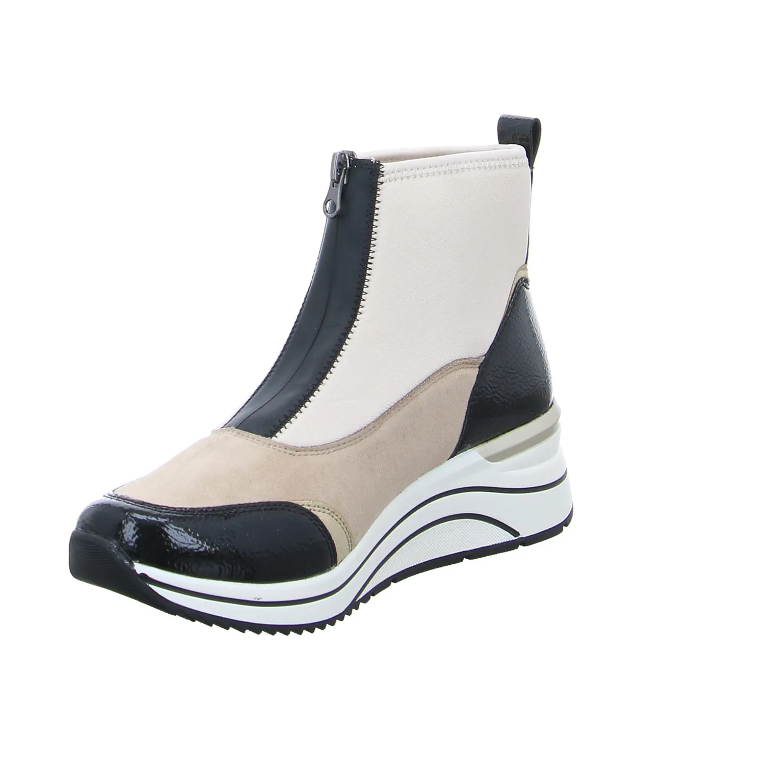 REMONTE Comfort-Stiefelette Beige Textil