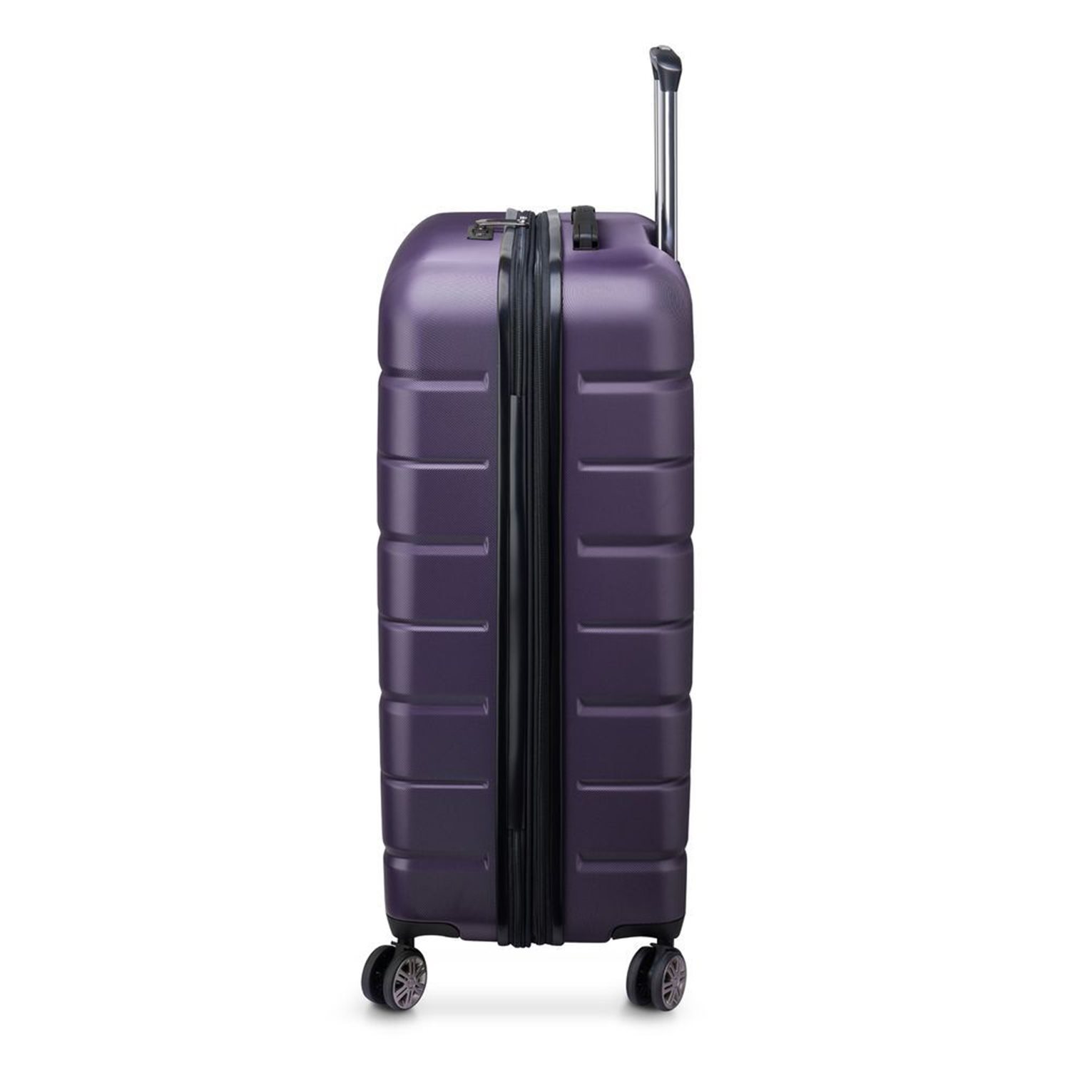 Delsey Air Armour 4 Wheel Large Trolley 77 Expandable dark purple