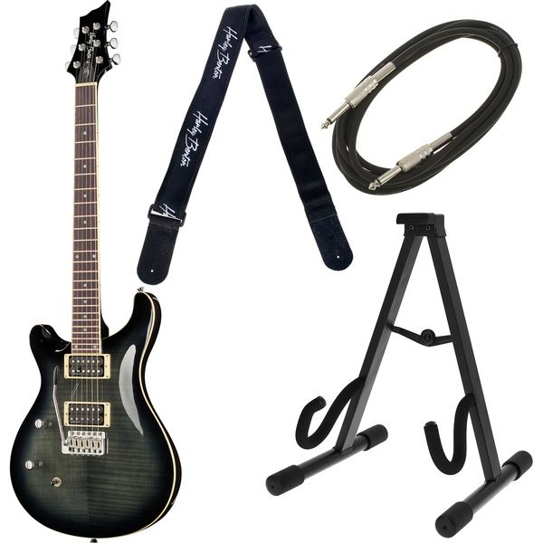 Harley Benton CST-24T LH Black Flame Bundle