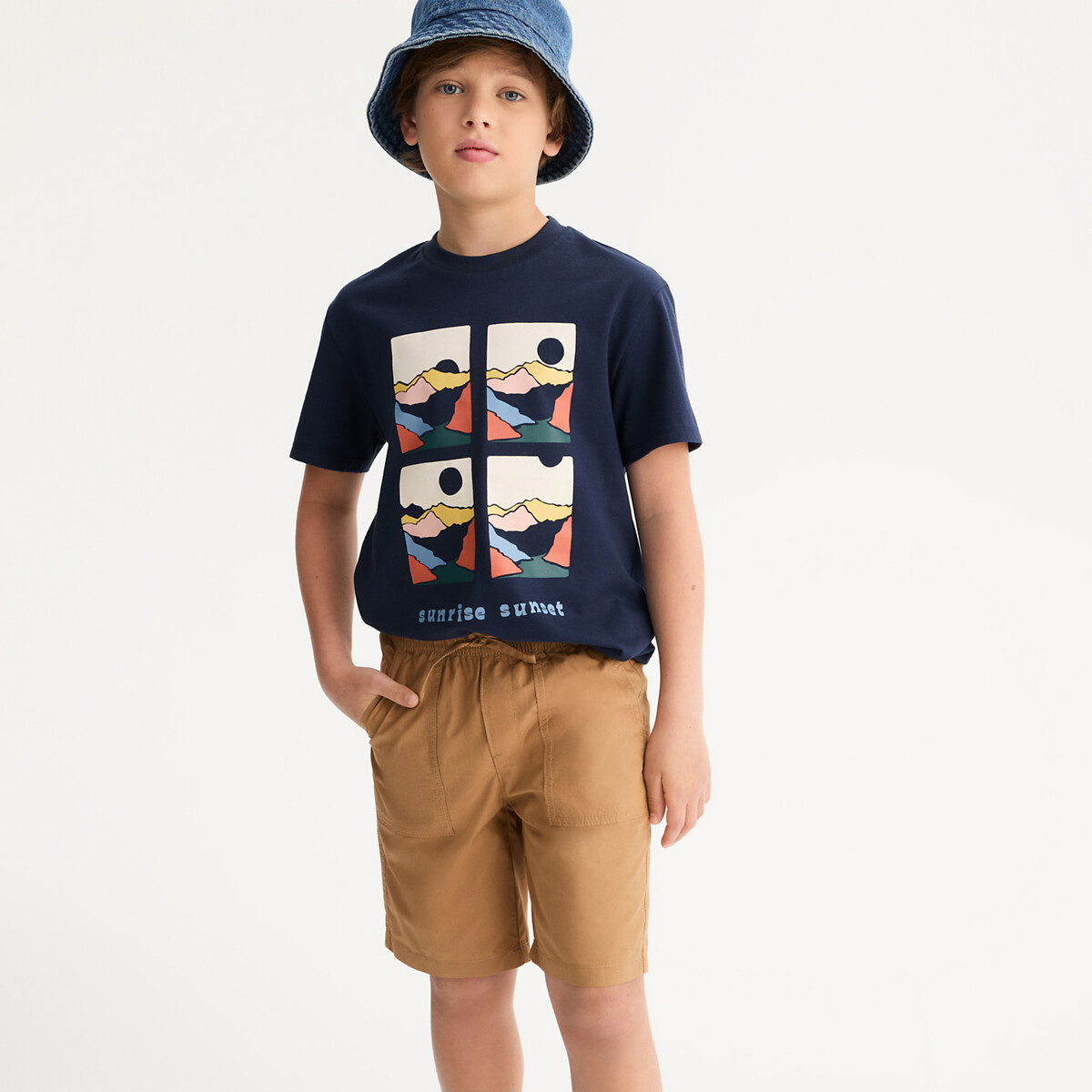 COLEÇÕES LA REDOUTE<br>Shorts de jogging em algodão