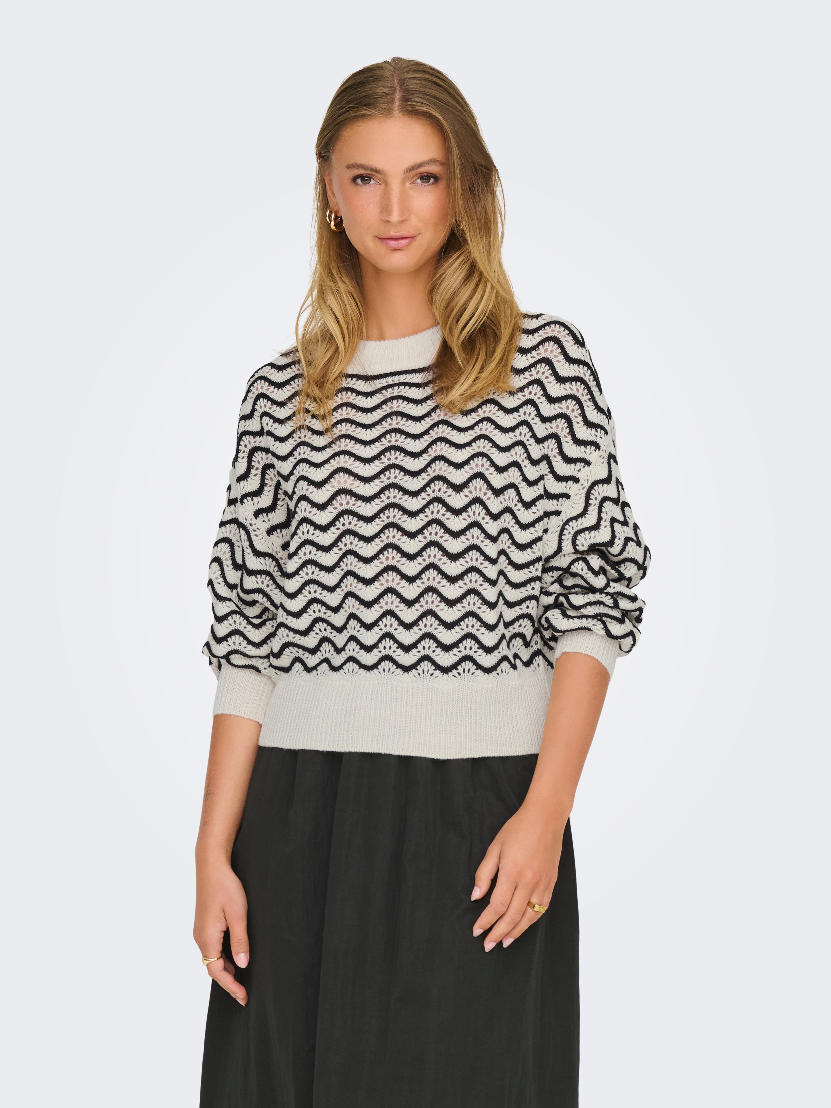 JDYRITA Strickpullover Whitecap Gray