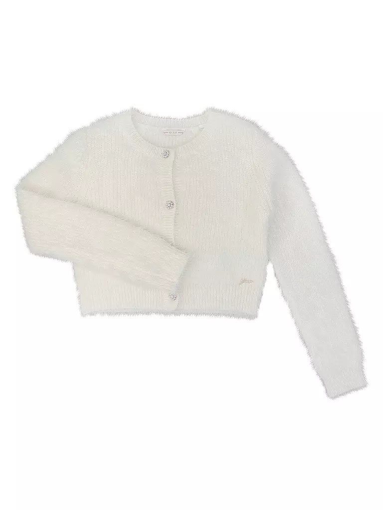 GUESS Mädchen Strickjacke creme