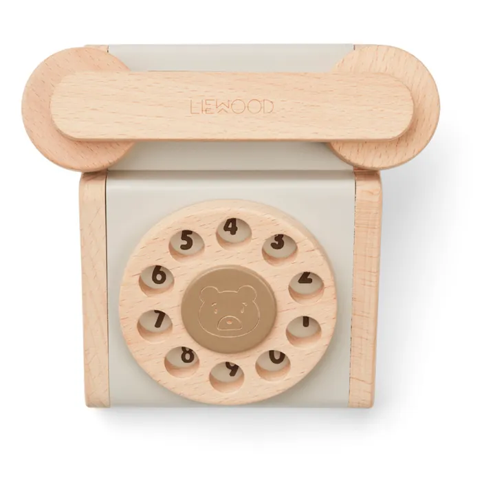 Liewood Téléphone classique Selma en bois | Marron