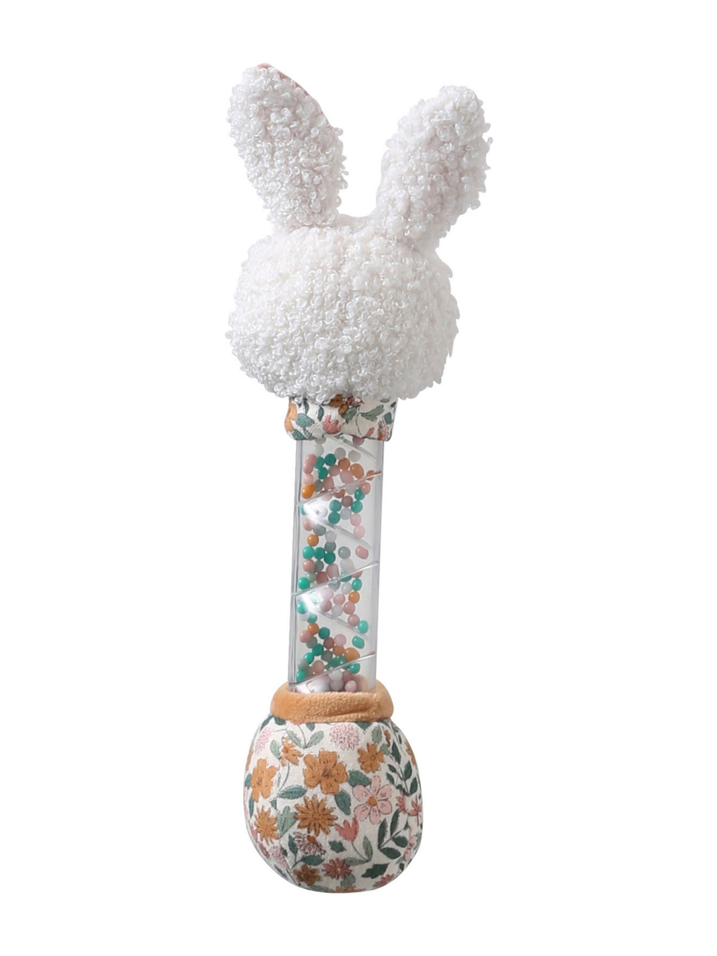 Vertbaudet Baby Stoffrassel RETRO FLOWER gelb