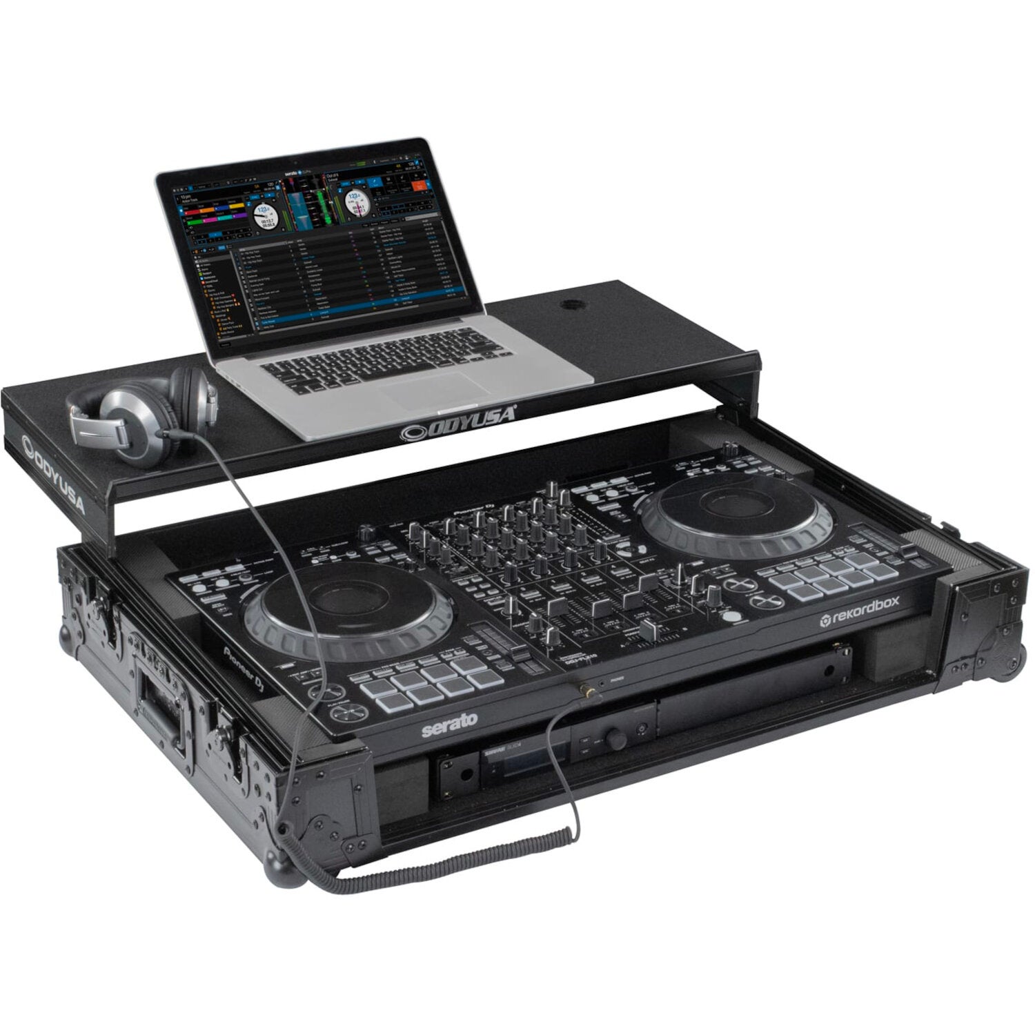 Odyssey FZGSDDJFLX10CWBL Black Label 1U Flight Case voor DDJ-FLX10