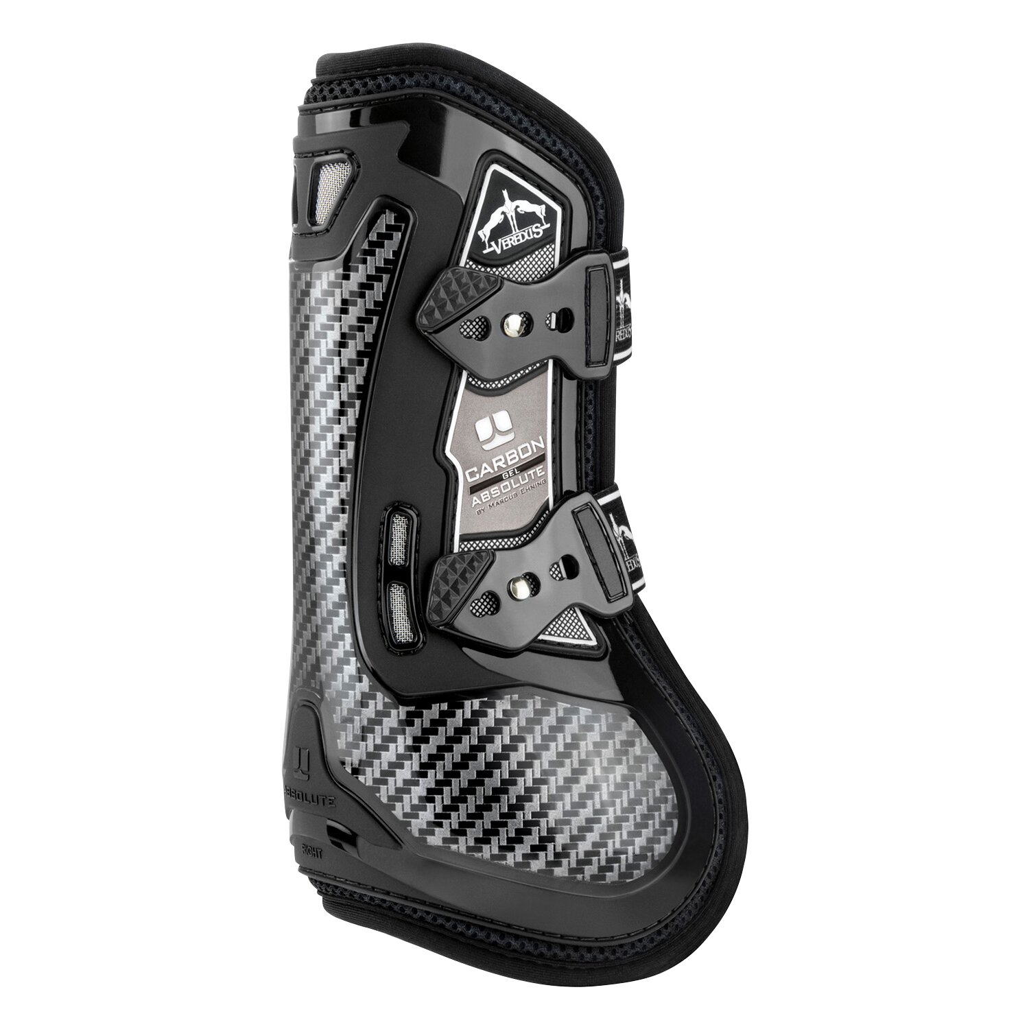 VEREDUS Gamaschen Carbon Gel Absolute, für die Vorderbeine  - black