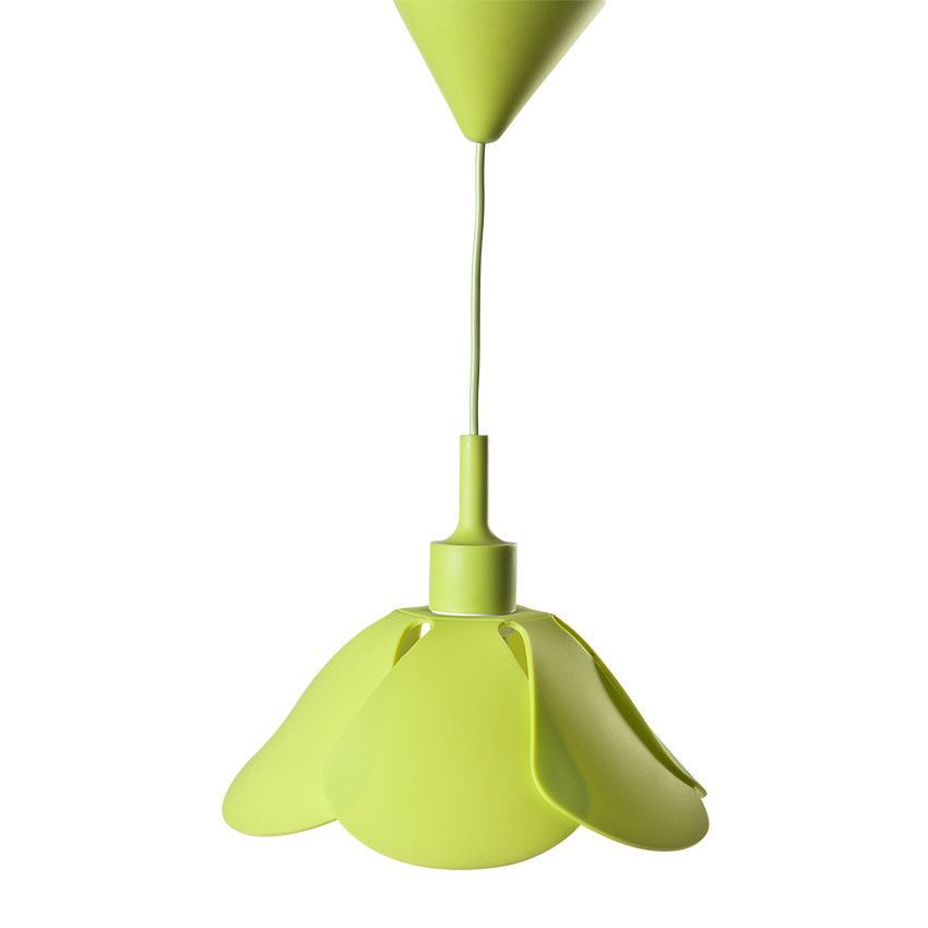 Lampe suspendue en silicone - Vert - Doré