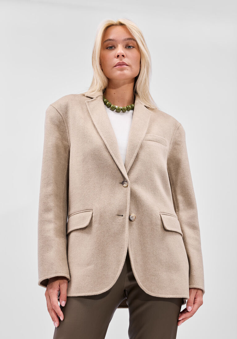 beige anine bing blazer quinn blazer