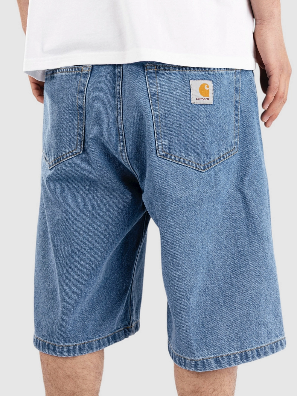 Carhartt WIP Landon Shorts heavy stone wash blue