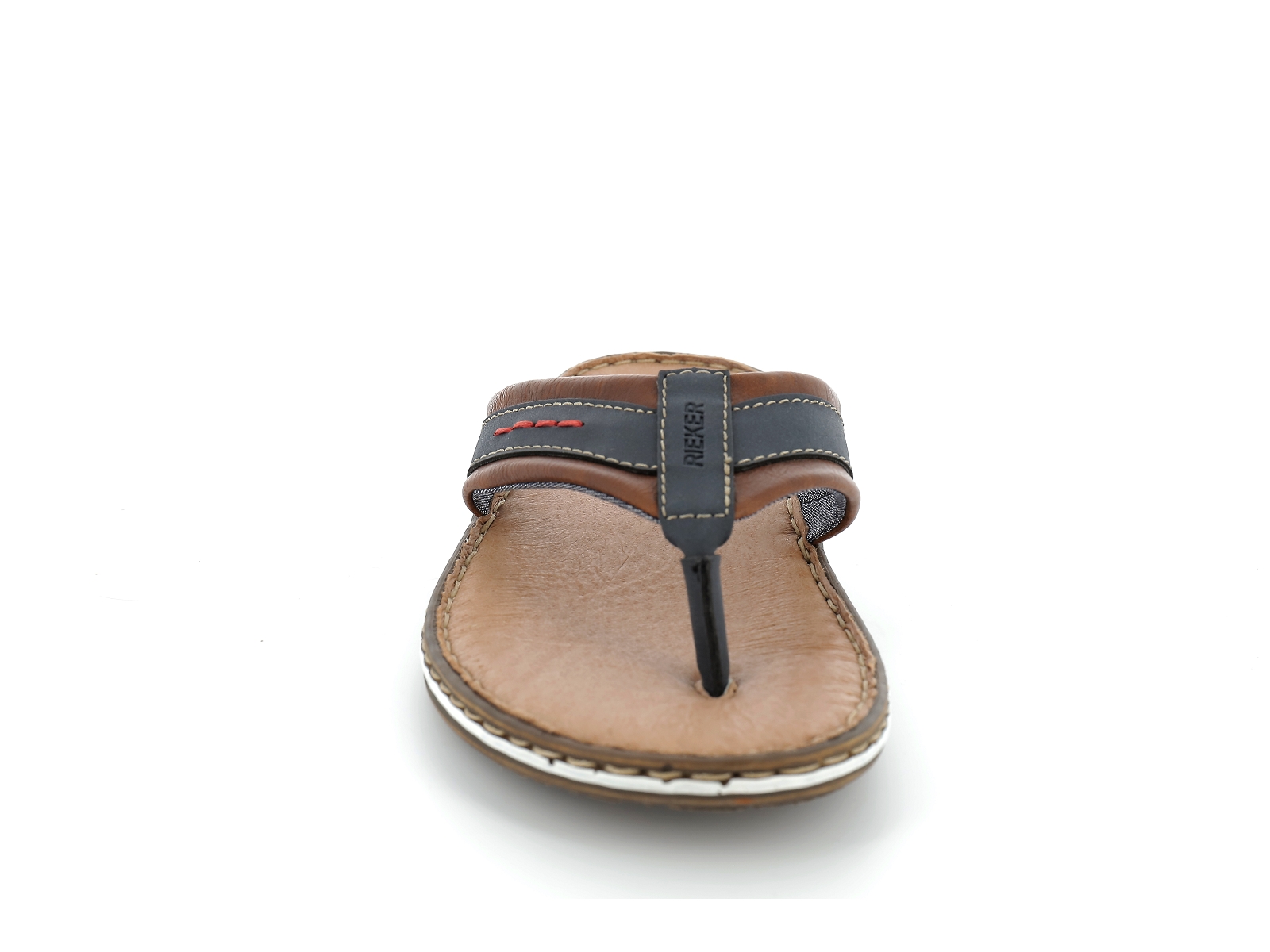 Rieker-21072 Synthétique Marron Bleu