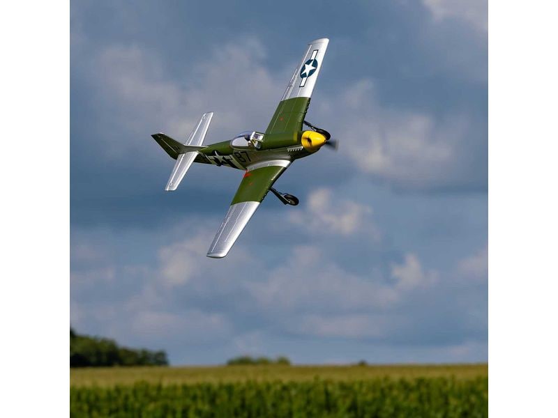 E-flite Warbird P-51D Mustang 1000 mm PNP Warbird-Modell für Einsteiger und erfahrene Piloten