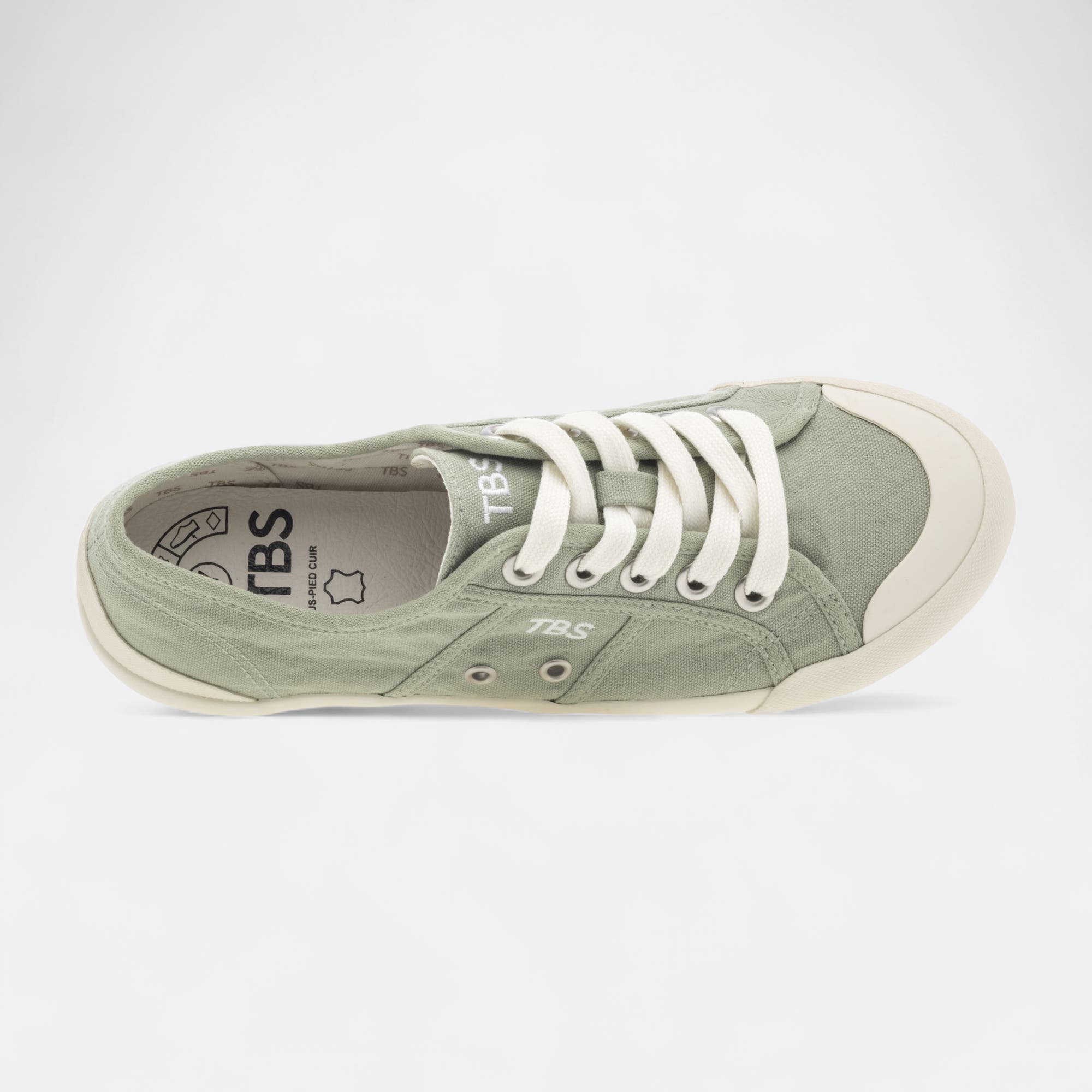 Baskets en toile Femme vert