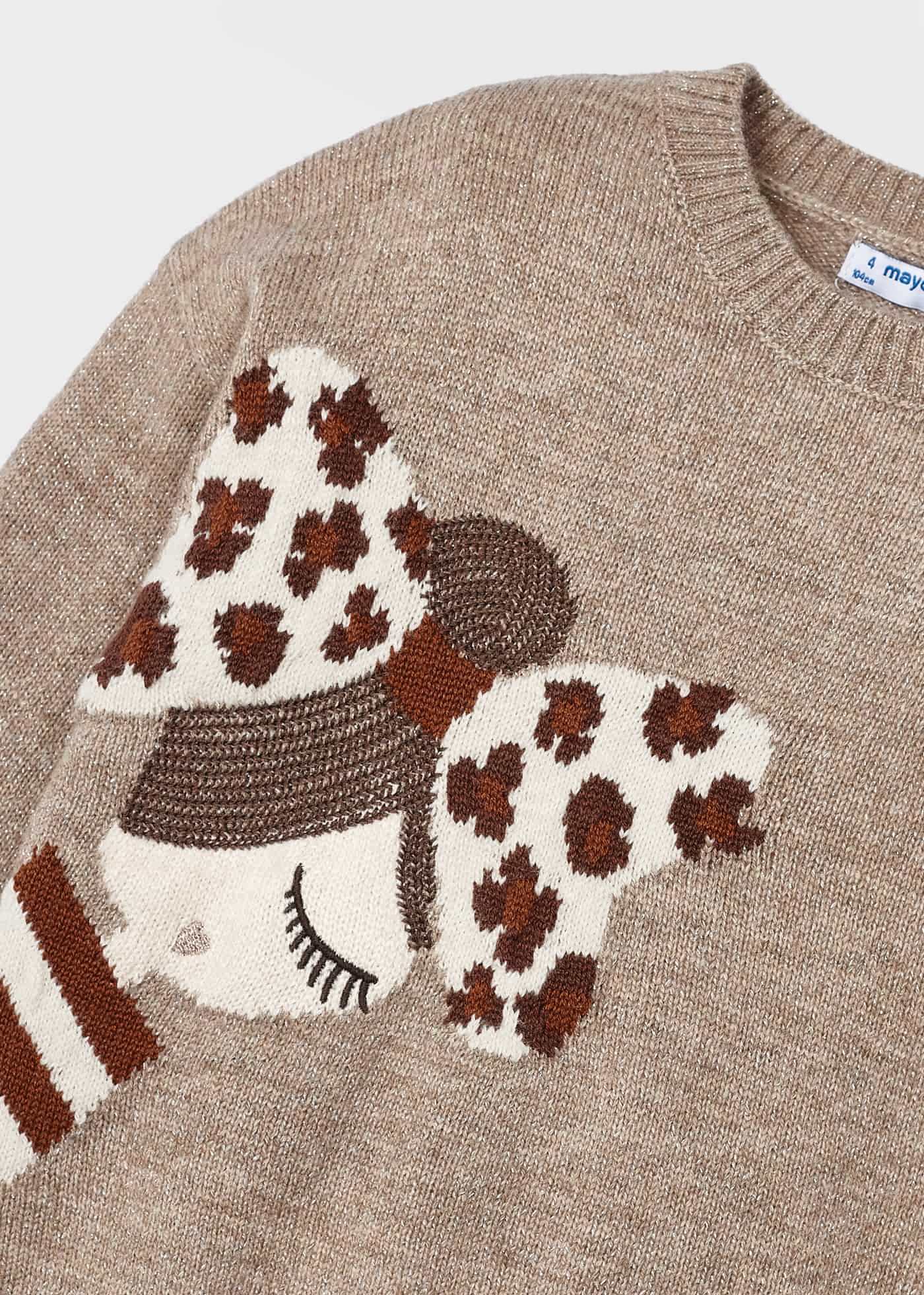Camisa Intarsia para meninas