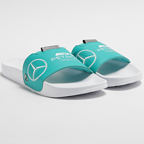 Claquettes Leadcat 2 Mercedes AMG Spectra Green Puma White