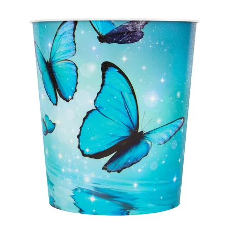 Idena Papierkorb, Schmetterling Motiv, 9 Liter, Kunststoff