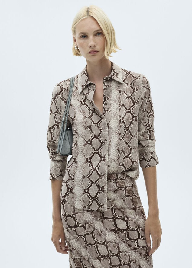 MANGO SHIRT. -- SERPI Brown