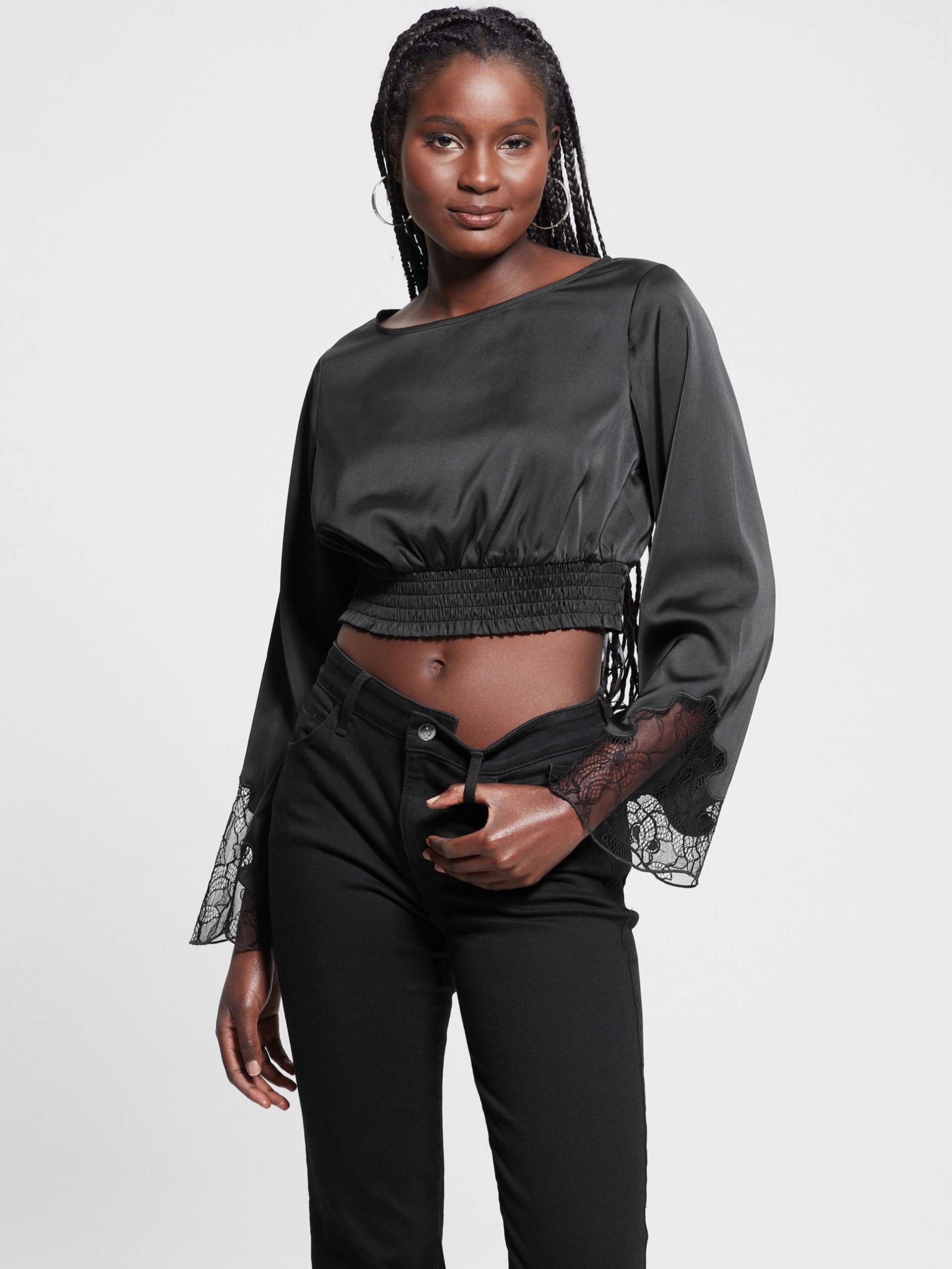 Top de cetim Eco Maeve
