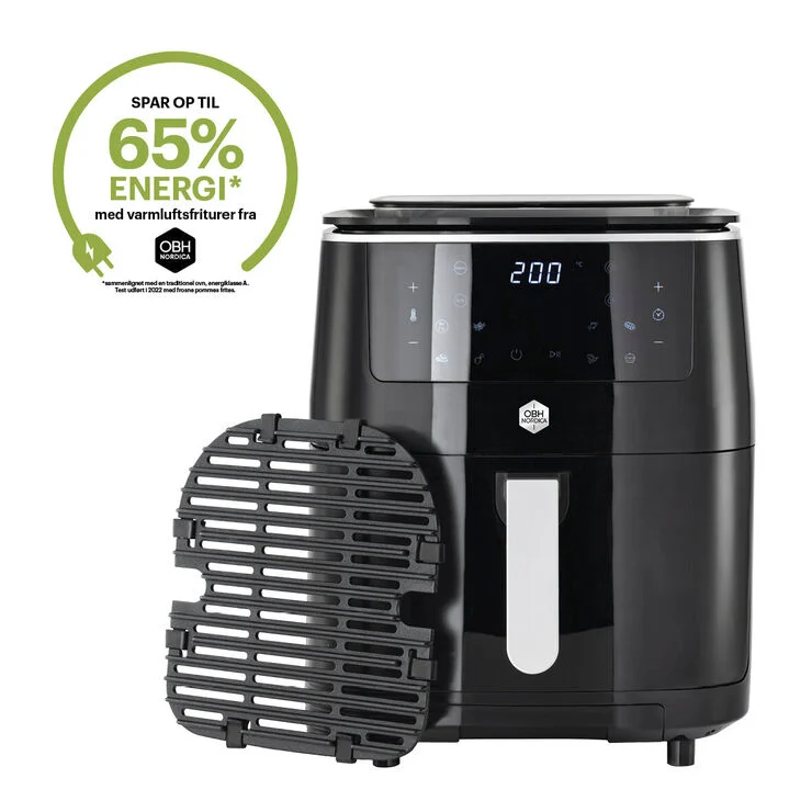 OBH Nordica Easy Fry & Grill Steam  3in1 XXL Black Digital