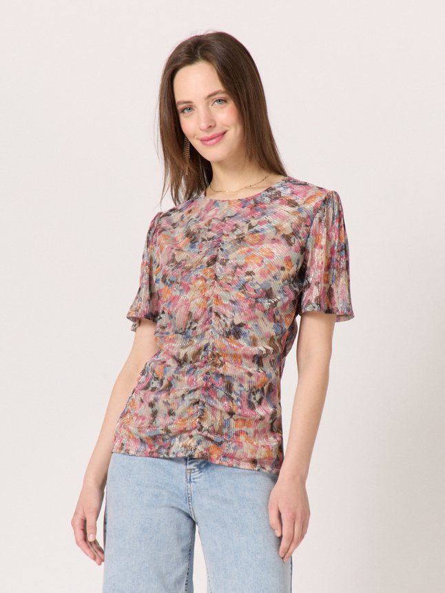 T-shirt irisé dos ouvert