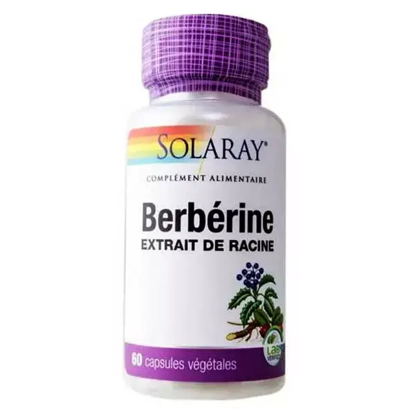 Solaray Berberina 250mg 60 cápsulas vegetais