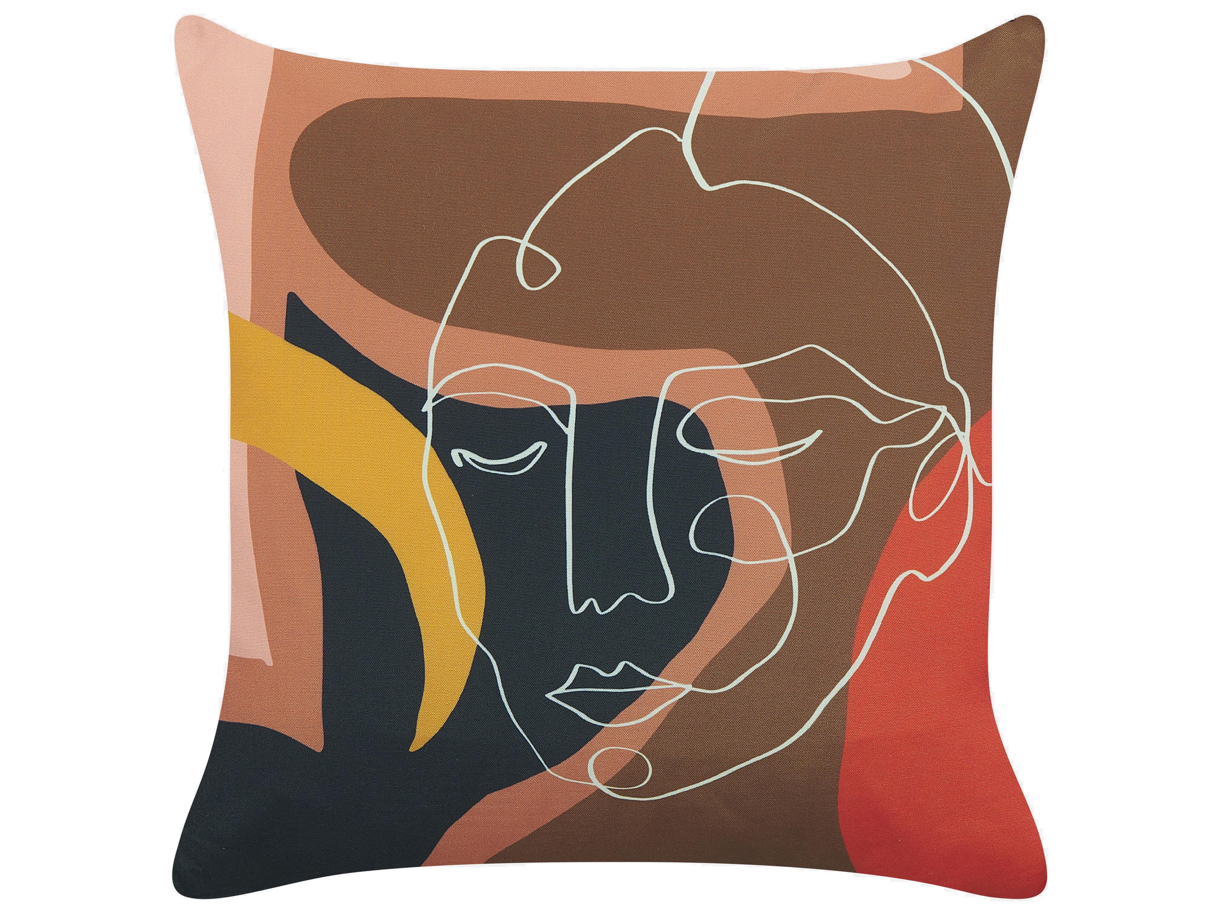 Set van 2 sierkussens HYACINTH 45 x 45 cm Meerkleurig abstract patroon