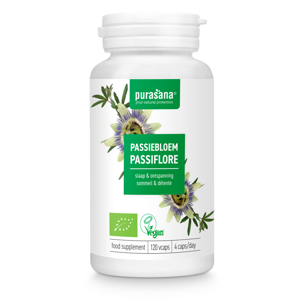 Purasana Passiebloem Extract 125 mg120 Vegacapsules