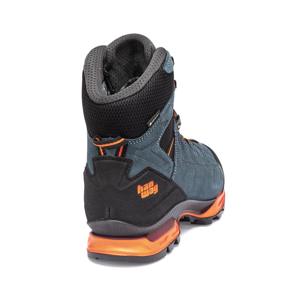 Hanwag MAKRA TREK GTX - Chaussures randonné Homme steel/orange