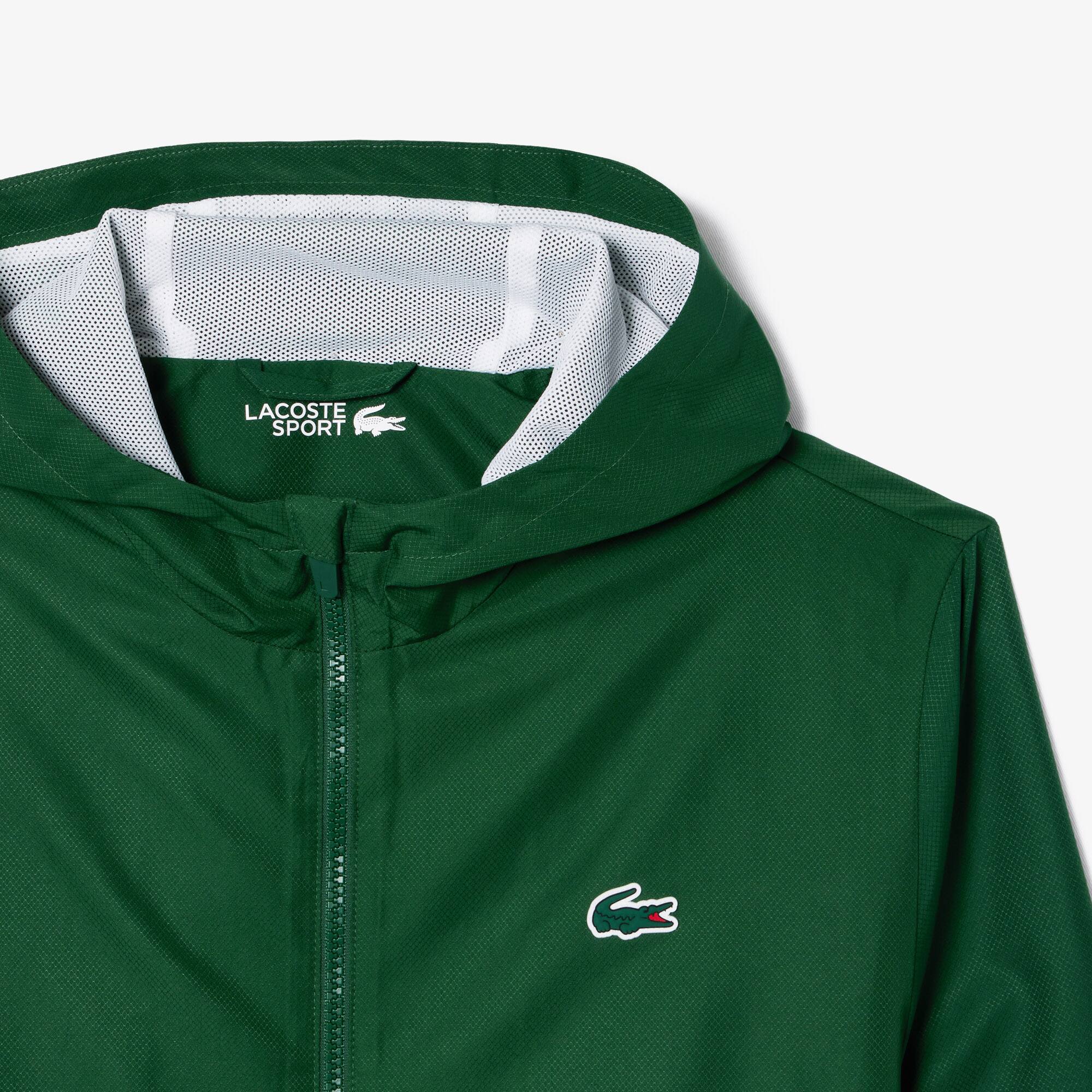 Tennis-Trainingsjacke mit Logostreifen Jacken & Mäntel - Grün - Lacoste - Herren