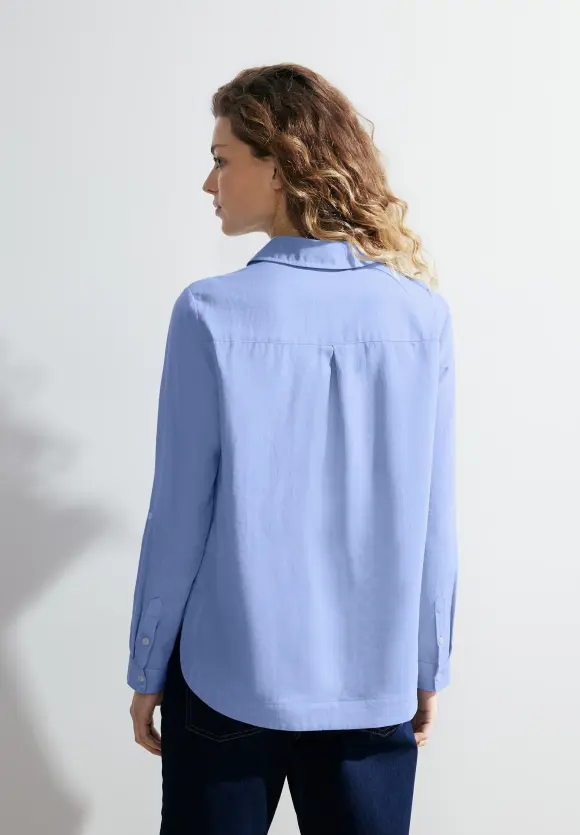 Piqué Hemdbluse - tranquil blouse blue