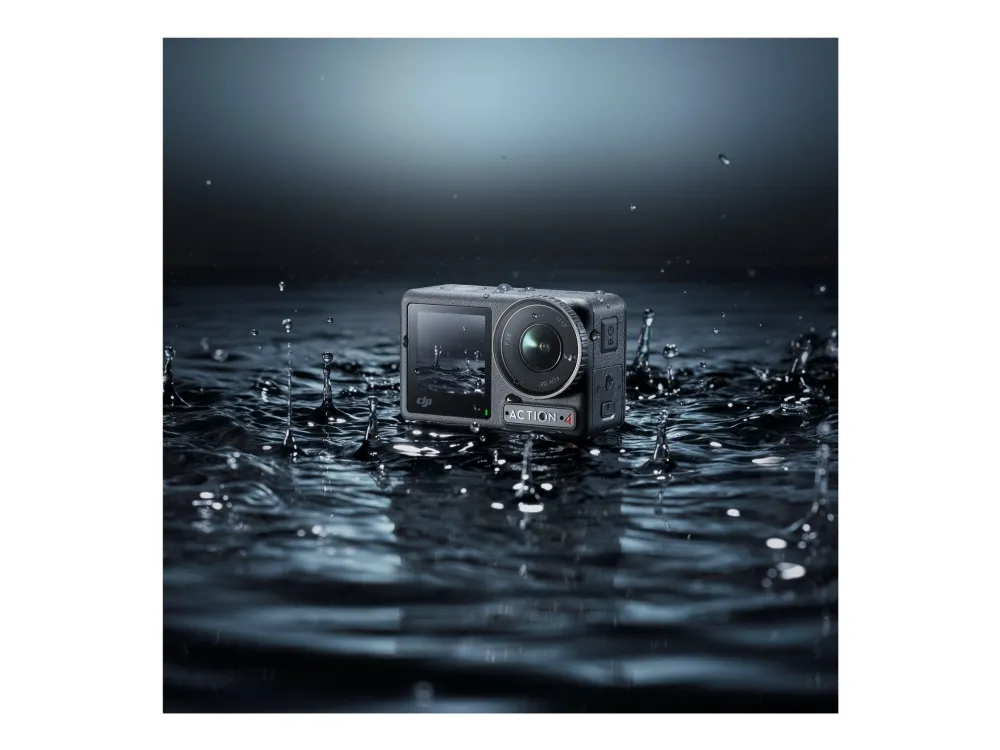 DJI Osmo Action 4 - Action-kamera - 4K / 120 fps - Wi-Fi, Bluetooth - undervands op til 18 m