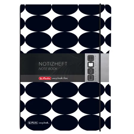 Herlitz Notizheft flex A4, 40 Blatt, punktiert Just Black, my.book