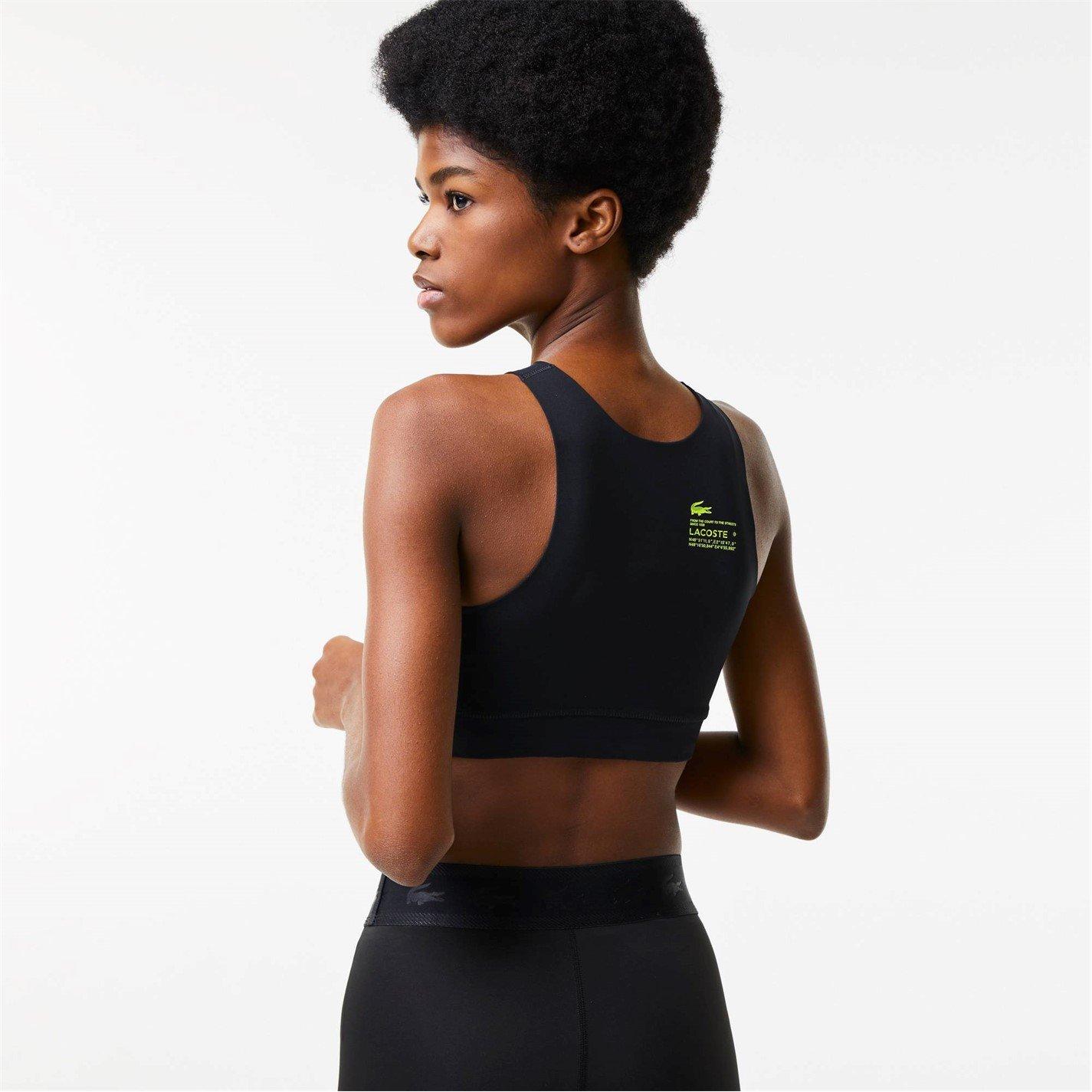 Lacoste Logo Patch Sports Bra