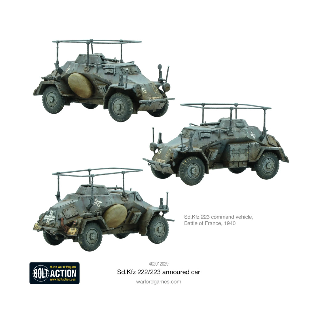 Bolt Action - German - Sd.Kfz 222/223 Armoured Car