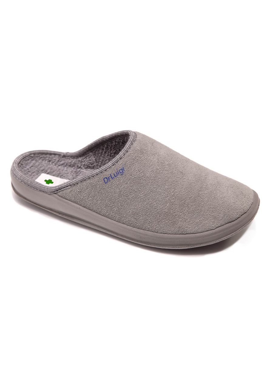 Dr.Luigi - Medizinische Hausschuhe - Memory - Gedächtnisschaum Schuhe GRAU Gr. 45