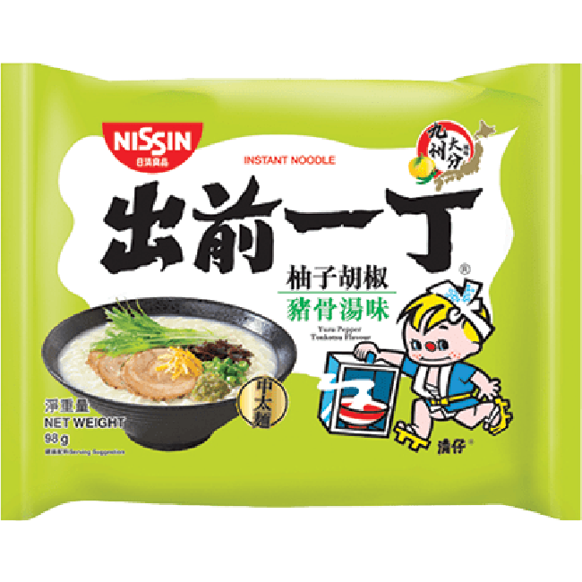 Nissin Instant Noedels Yuzu Peper Tonkotsu Smaak 100g