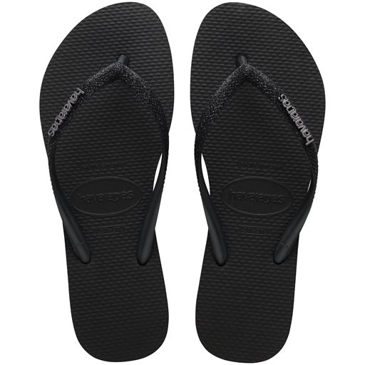 Havaianas Slim Glitter II Klipklapper, Black/Black 37/38