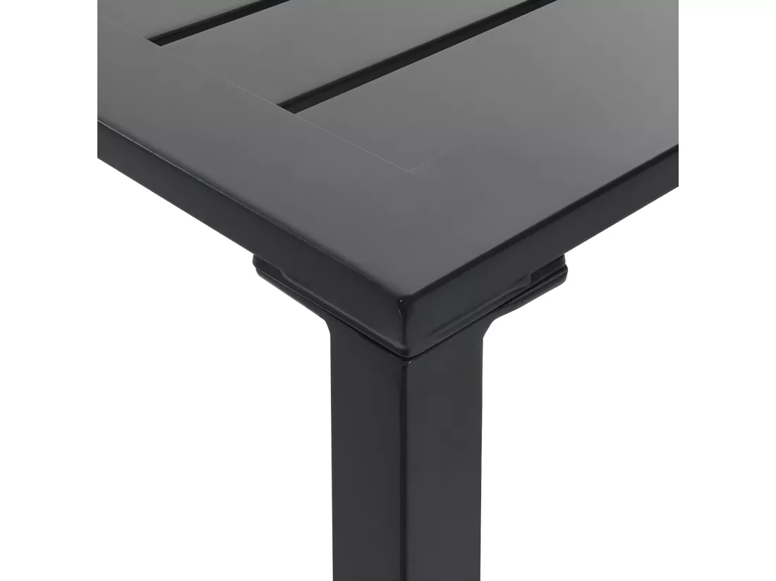 Prolenta Premium - Table de bar noir 100x100x110 cm acier enduit de poudre