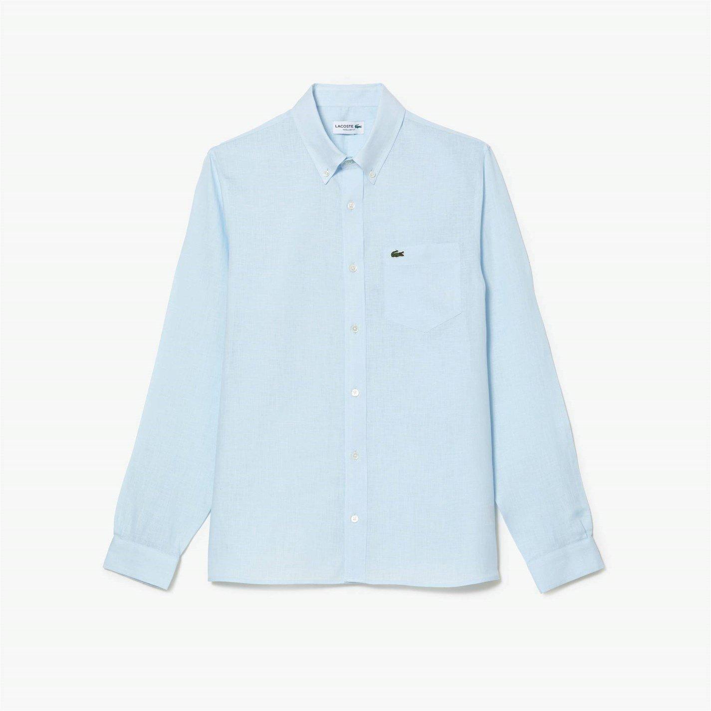 Lacoste Long Sleeve Linen Shirt